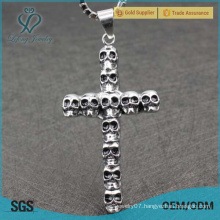 Punk silver cross pendant,silver gothic modern cross pendants